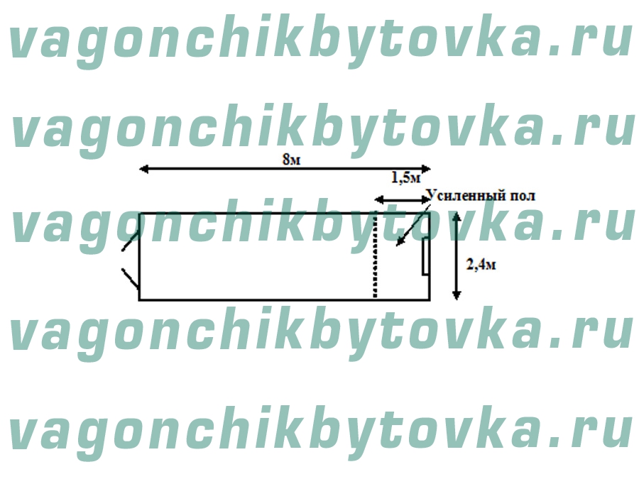 Вагончик 8м под шиномонтаж